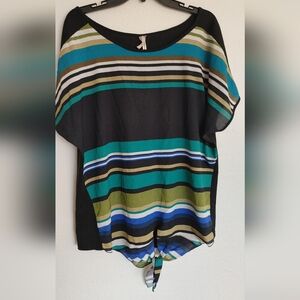 Women's Plus Striped Blouse